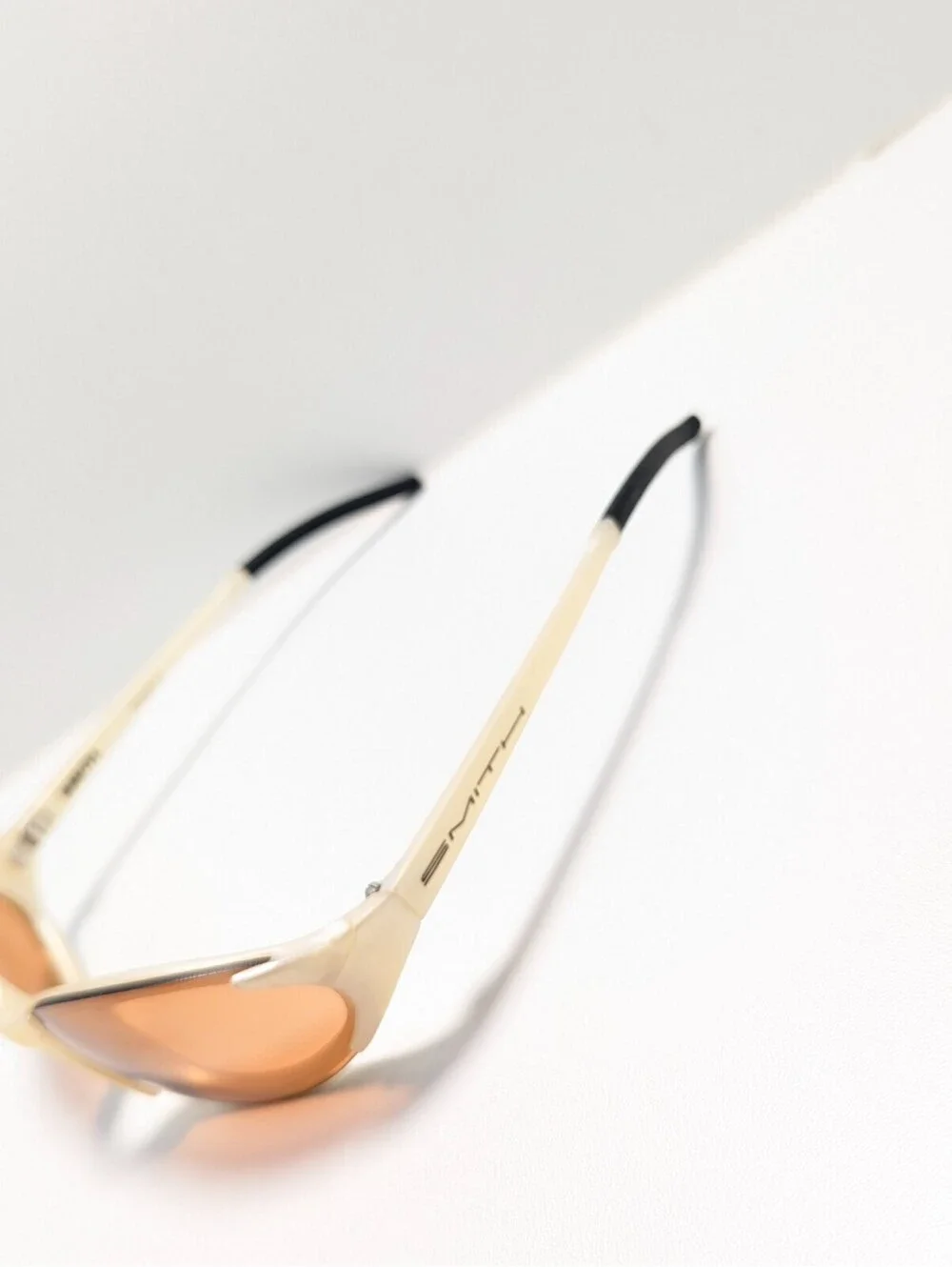 Smith Slider 01 Pearl Sunglasses Classic Cream Orange Outdoor Rare Made France